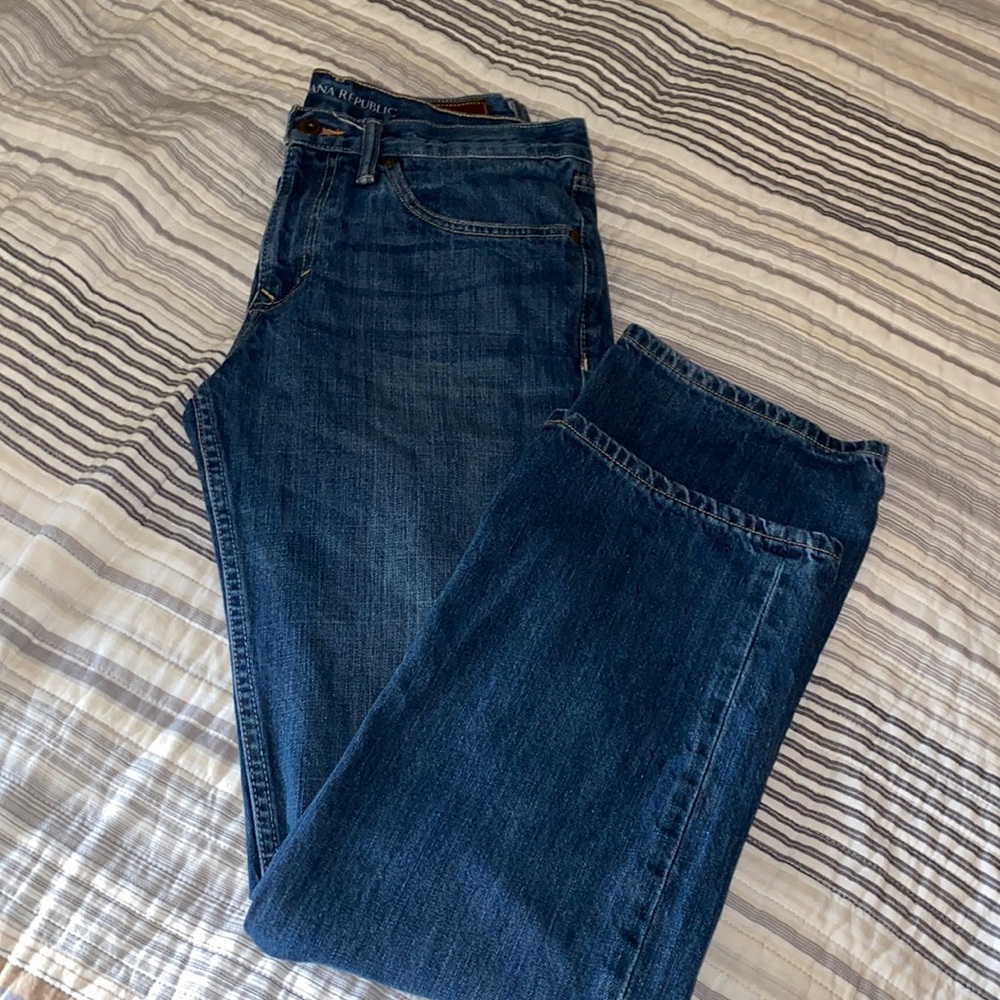 Banana Republic Mens Denim Straight Jeans